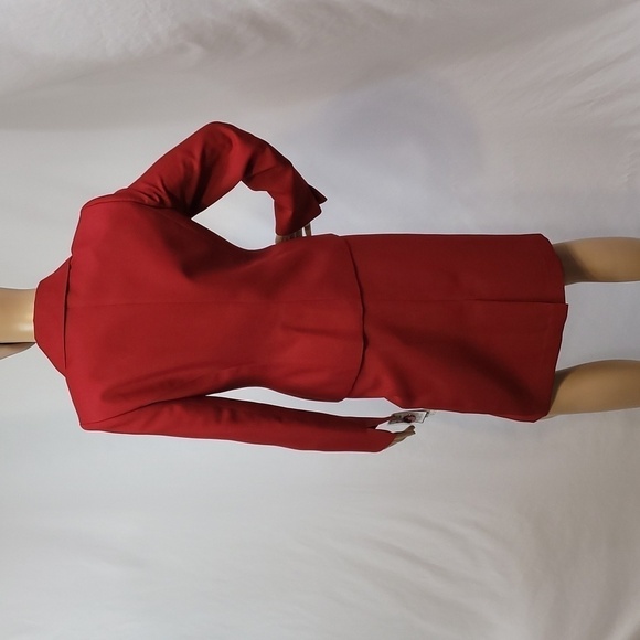 LE Suit Petite Crimson Crepe  2 Piece Skirt  And Blazer Suit - Picture 16 of 17